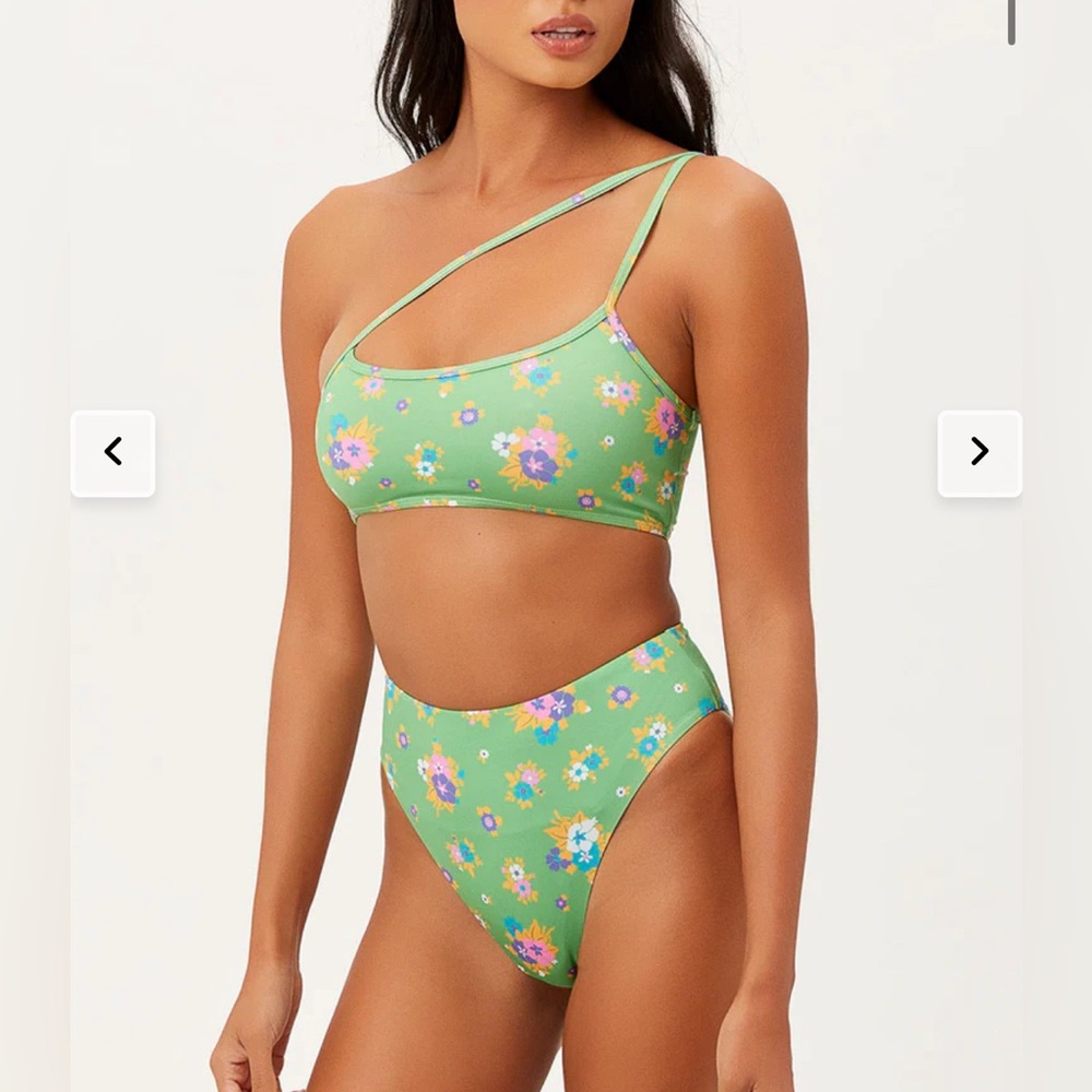 Frankies Jenna High Waist High Cut Bikini Bottom